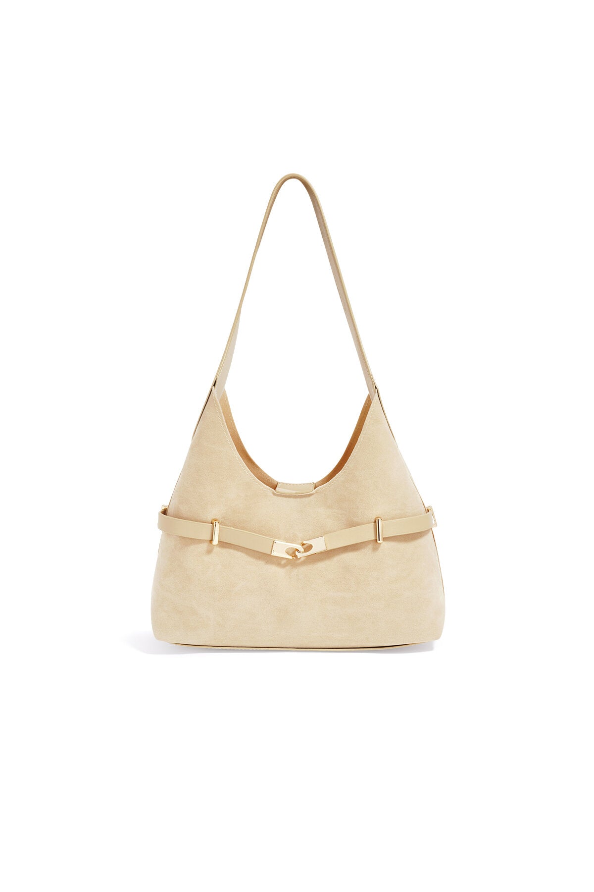 Chic Khaki Suede Shoulder Bag for Women