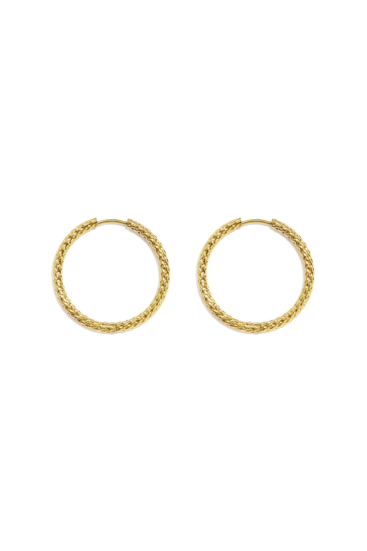 Pendientes de aro de acero inoxidable Circle Simple Daily Simple Series Joyería para mujer
