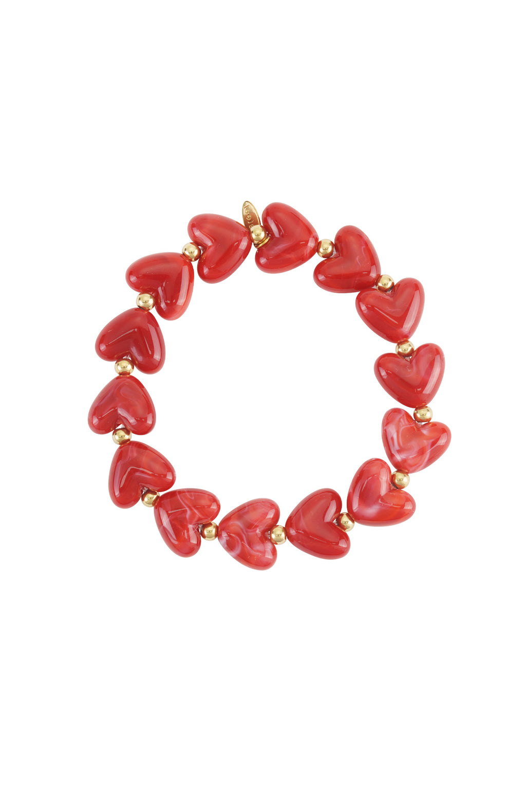 Pulsera de cuentas corazón