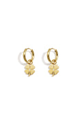 Pendientes colgantes de acero inoxidable Clover Simple Daily Simple Series Joyería para mujer
