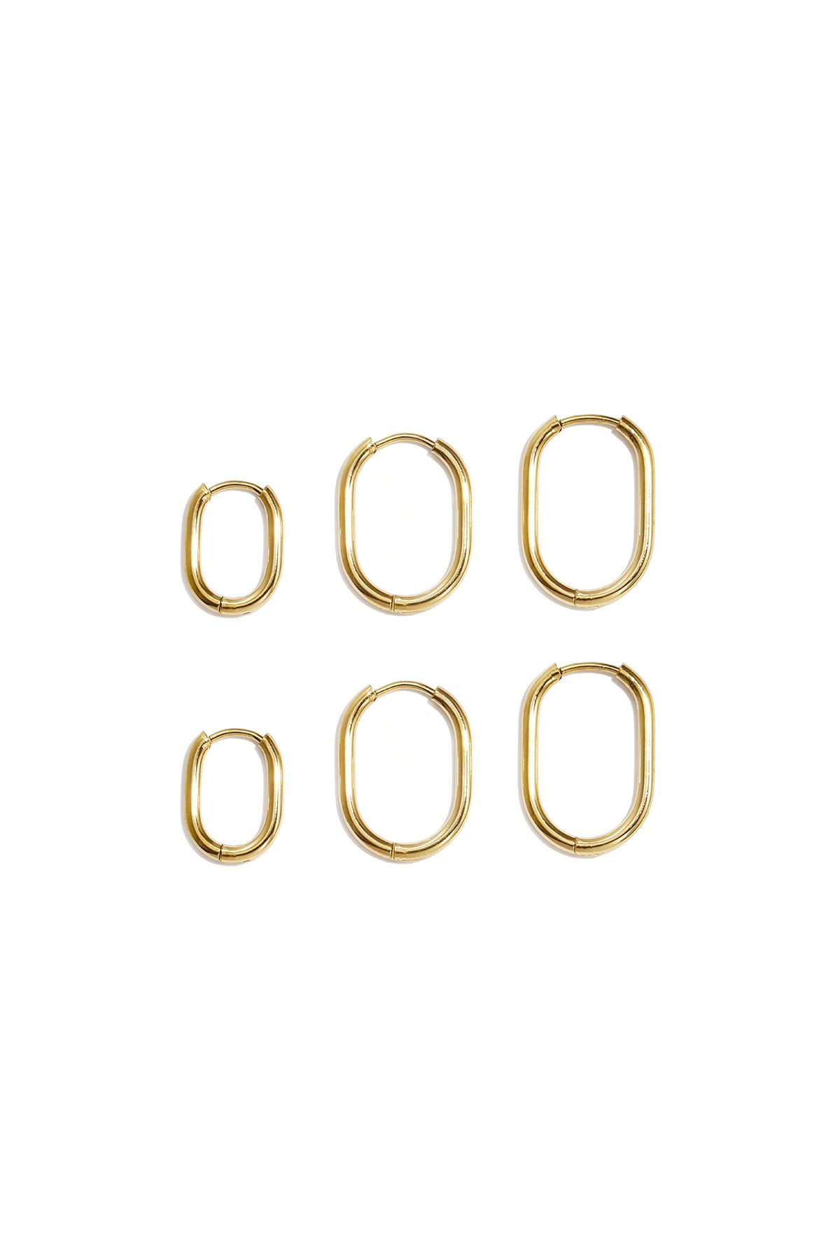Conjunto de pendientes de acero inoxidable con forma geométrica, sencillos, de la serie Daily Simple, joyería para mujer.