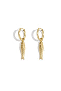 Elegant Stainless Steel Fish Dangle Earrings for Everyday Wear