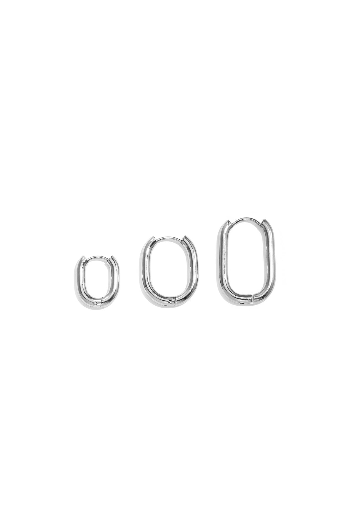 Conjunto de pendientes de acero inoxidable con forma geométrica, sencillos, de la serie Daily Simple, joyería para mujer.