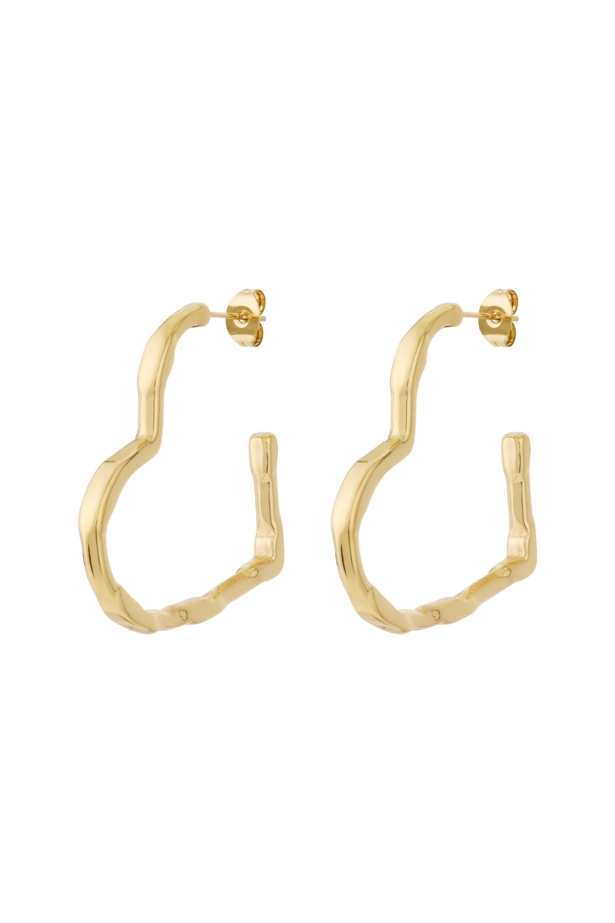 Stylish Heart-Shaped Hoop Earrings for Everyday Glam