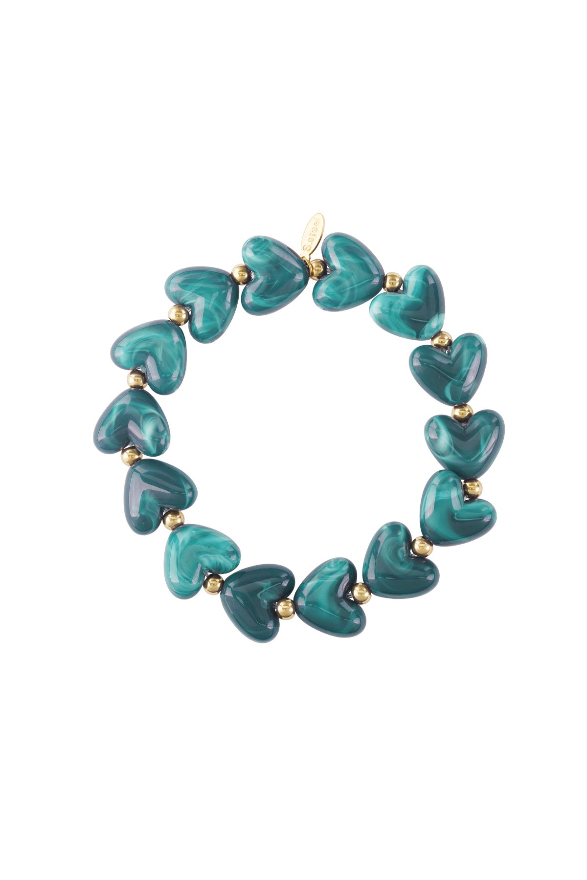 Pulsera de cuentas corazón