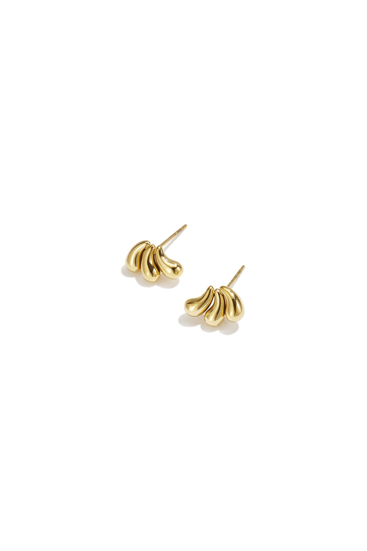 Pendientes de botón de acero inoxidable con forma irregular, sencillos, de la serie Daily Simple, joyería para mujer.