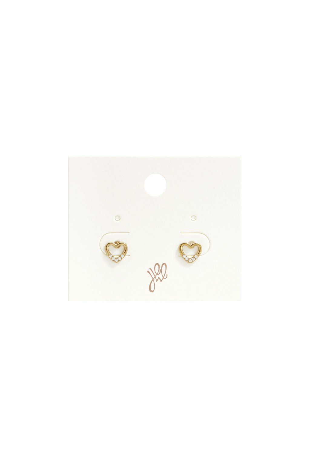 Pendientes de botón de acero inoxidable con forma de corazón, sencillos, de la serie Daily Simple, joyería para mujer.