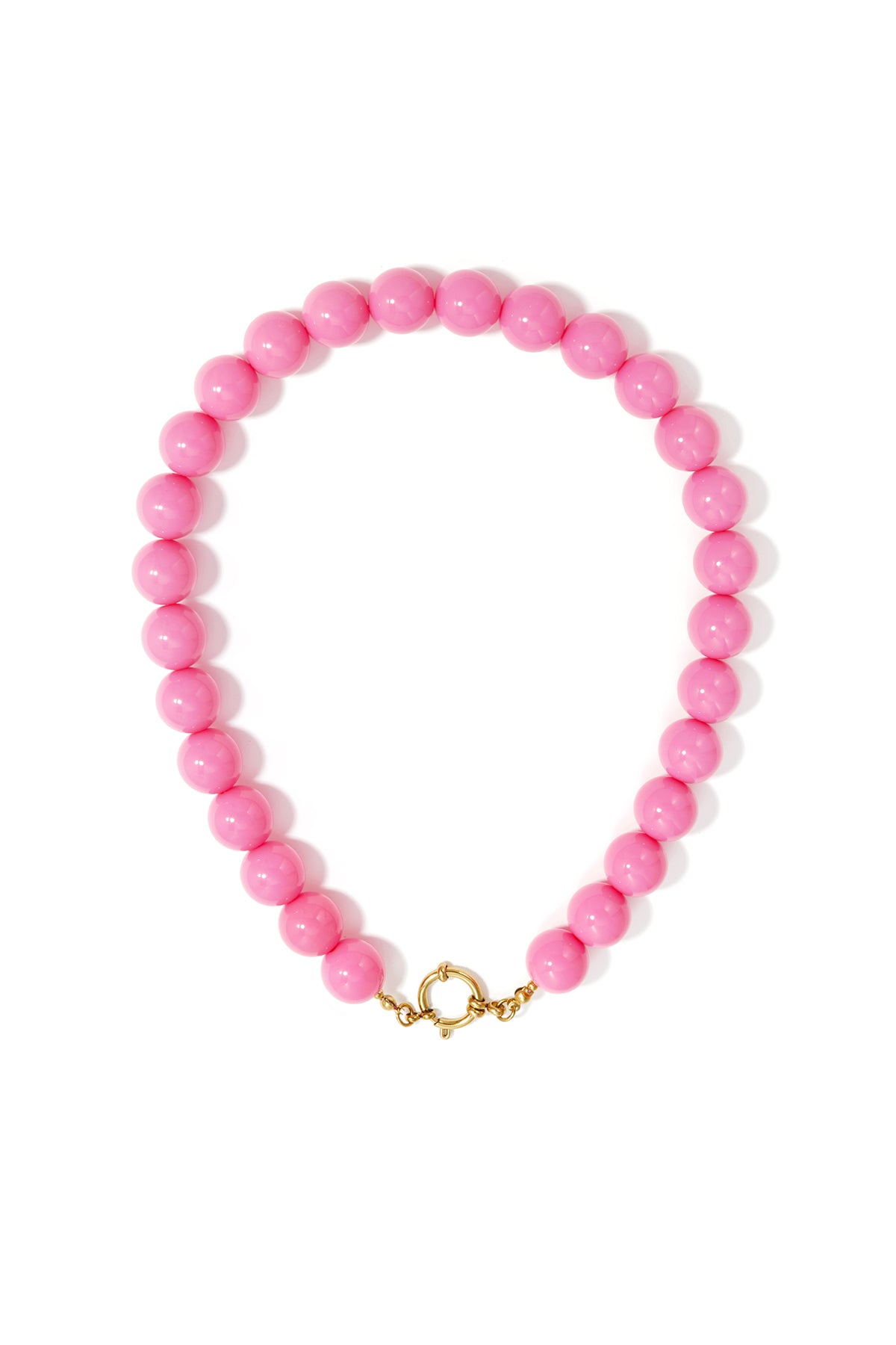 Collar con cuentas grandes y cierre frontal