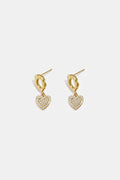 Pendientes colgantes de acero inoxidable con forma de corazón, sencillos, de la serie Daily Simple, joyería para mujer.