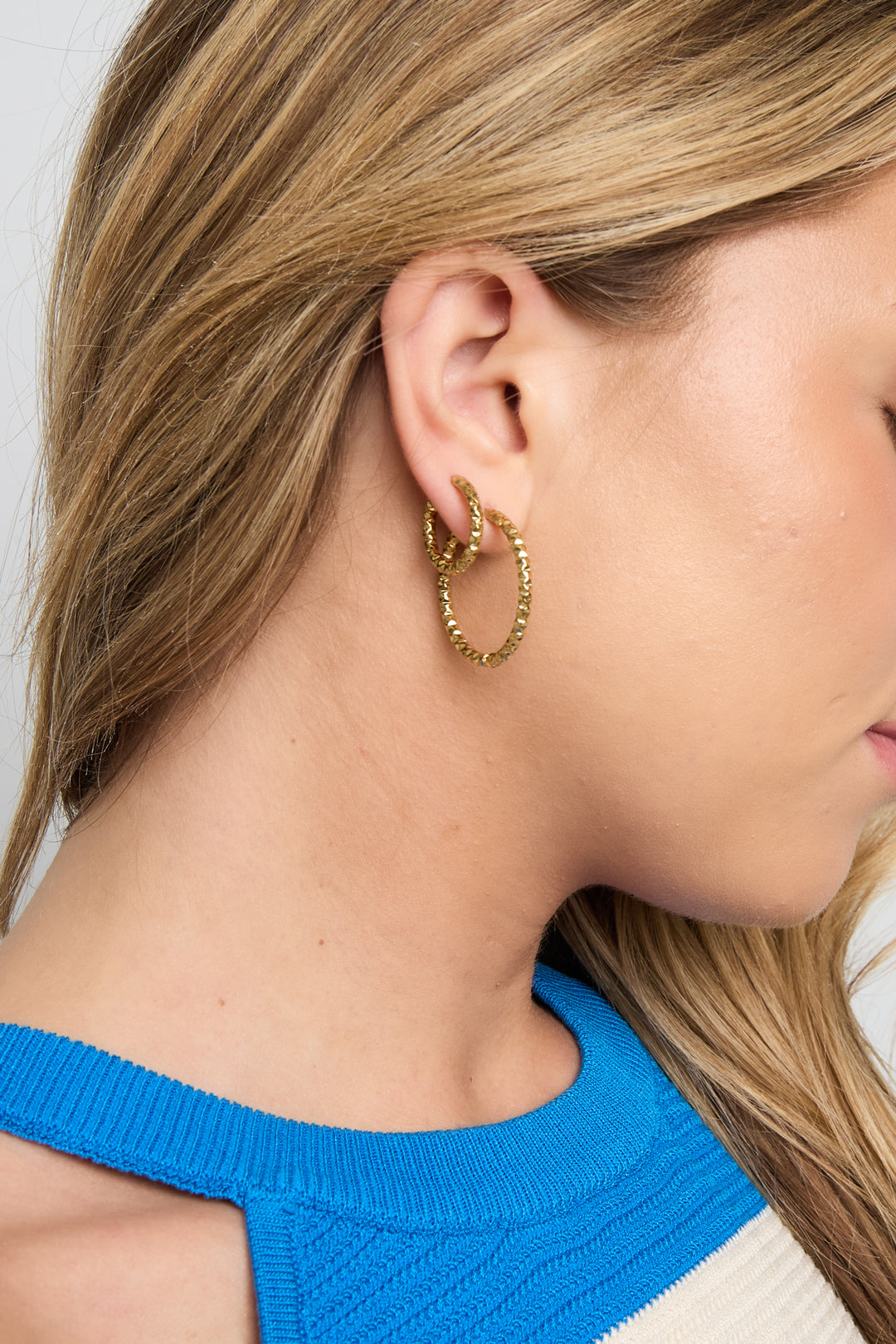 Pendientes de aro de acero inoxidable Circle Simple Daily Simple Series Joyería para mujer