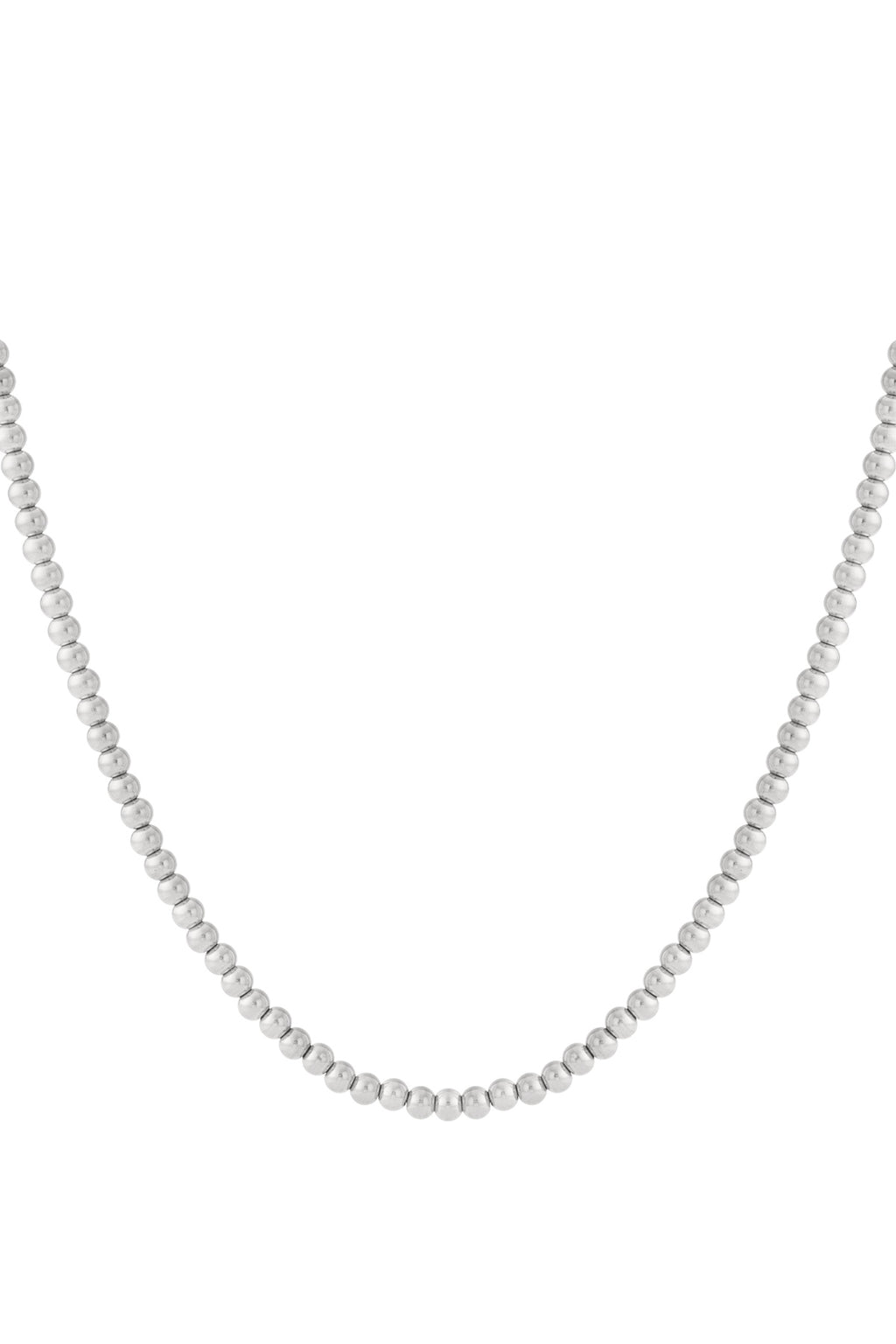 Elegant Simple Beaded Necklace for Women - Silver & Gold