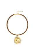 Elegant Coffee Brown Pendant Necklace for All Occasions