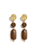 Pendientes colgantes de acero inoxidable con cuentas, estilo retro, serie clásica diaria, joyería para mujer