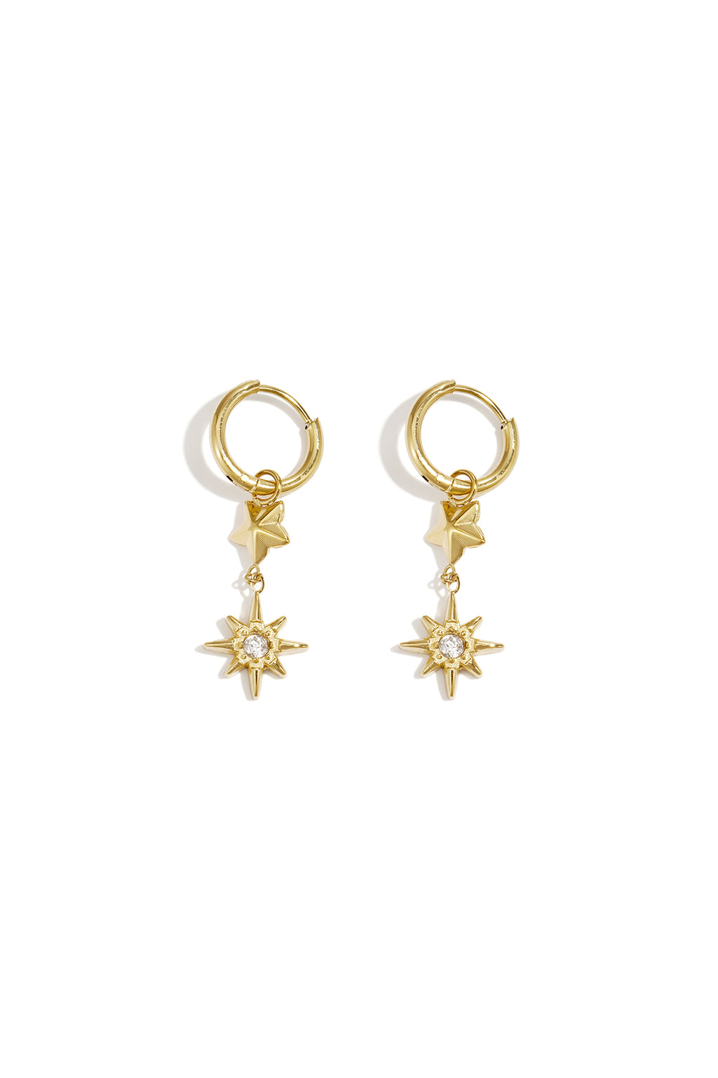 Pendientes colgantes de acero inoxidable Star Simple Daily Simple Series Joyería para mujer