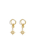 Pendientes colgantes de acero inoxidable Star Simple Daily Simple Series Joyería para mujer