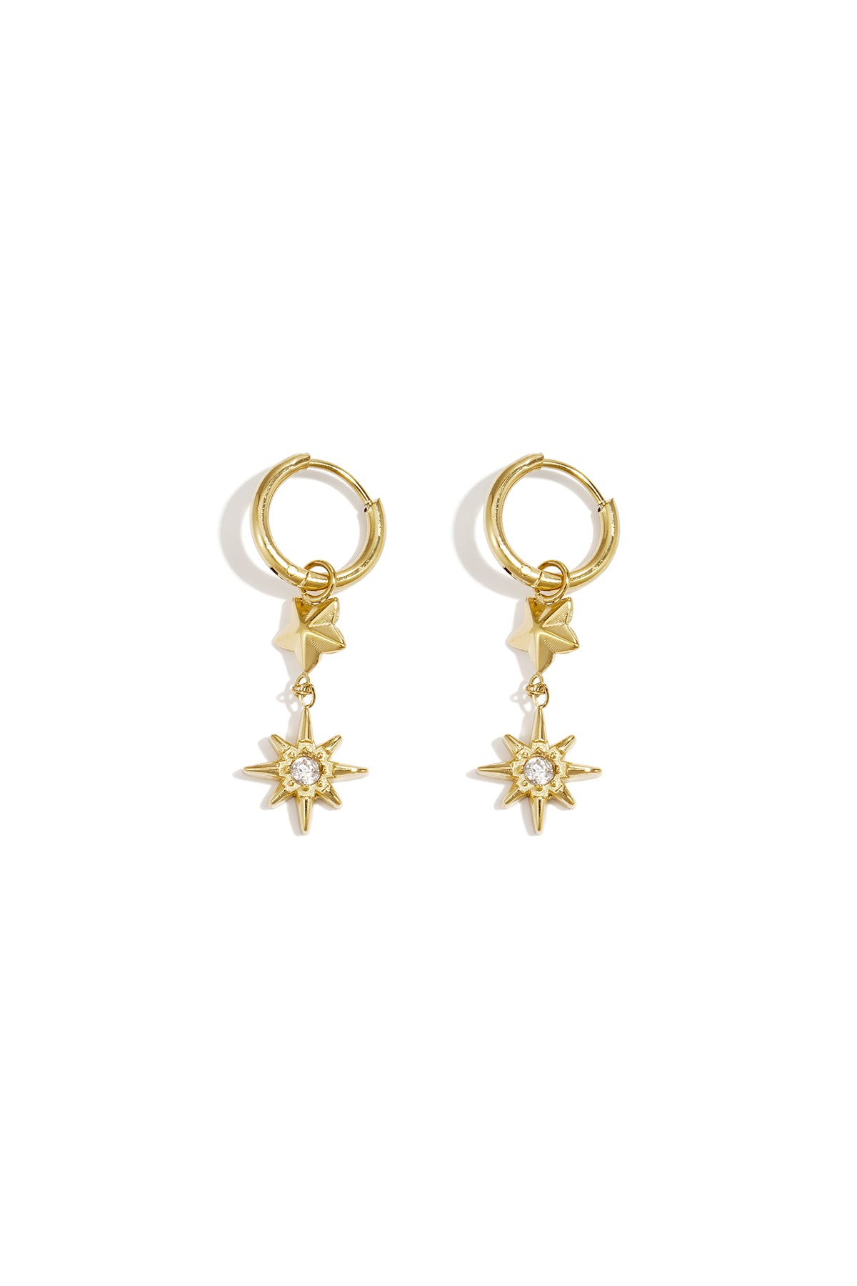 Pendientes colgantes de acero inoxidable Star Simple Daily Simple Series Joyería para mujer