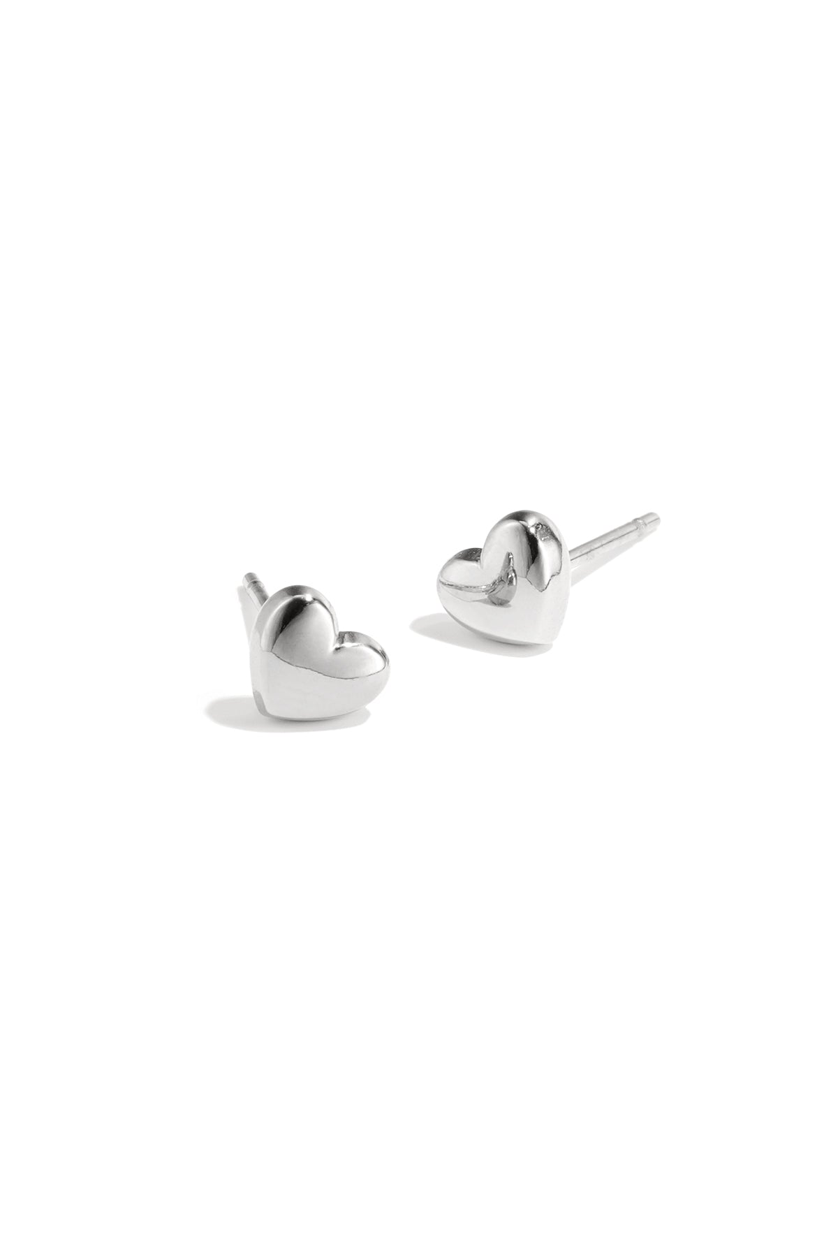 Pendientes de acero inoxidable con forma de corazón atrevido