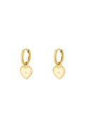 Elegant Rhinestone Heart Drop Earrings for Women