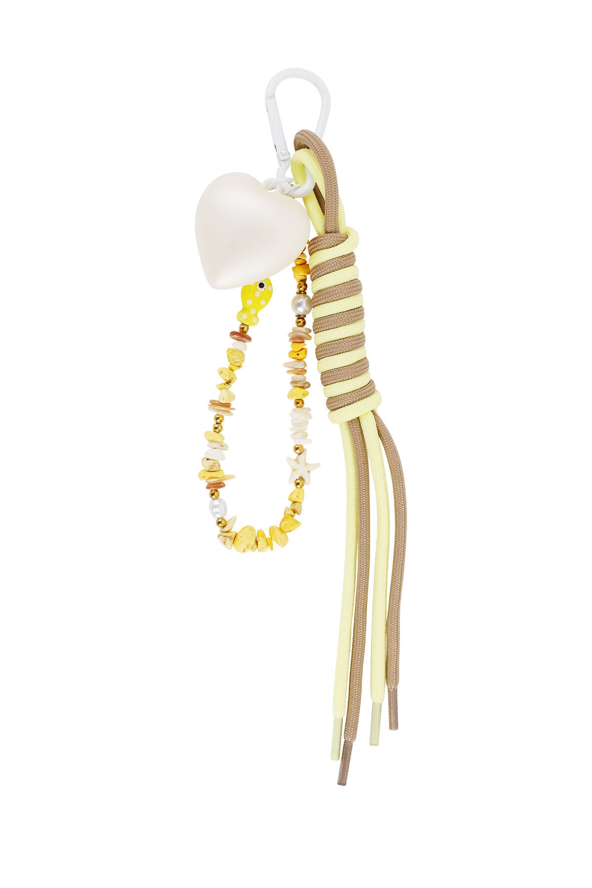 Charming Yellow & Pink Alloy Bag Charms for a Pop of Color