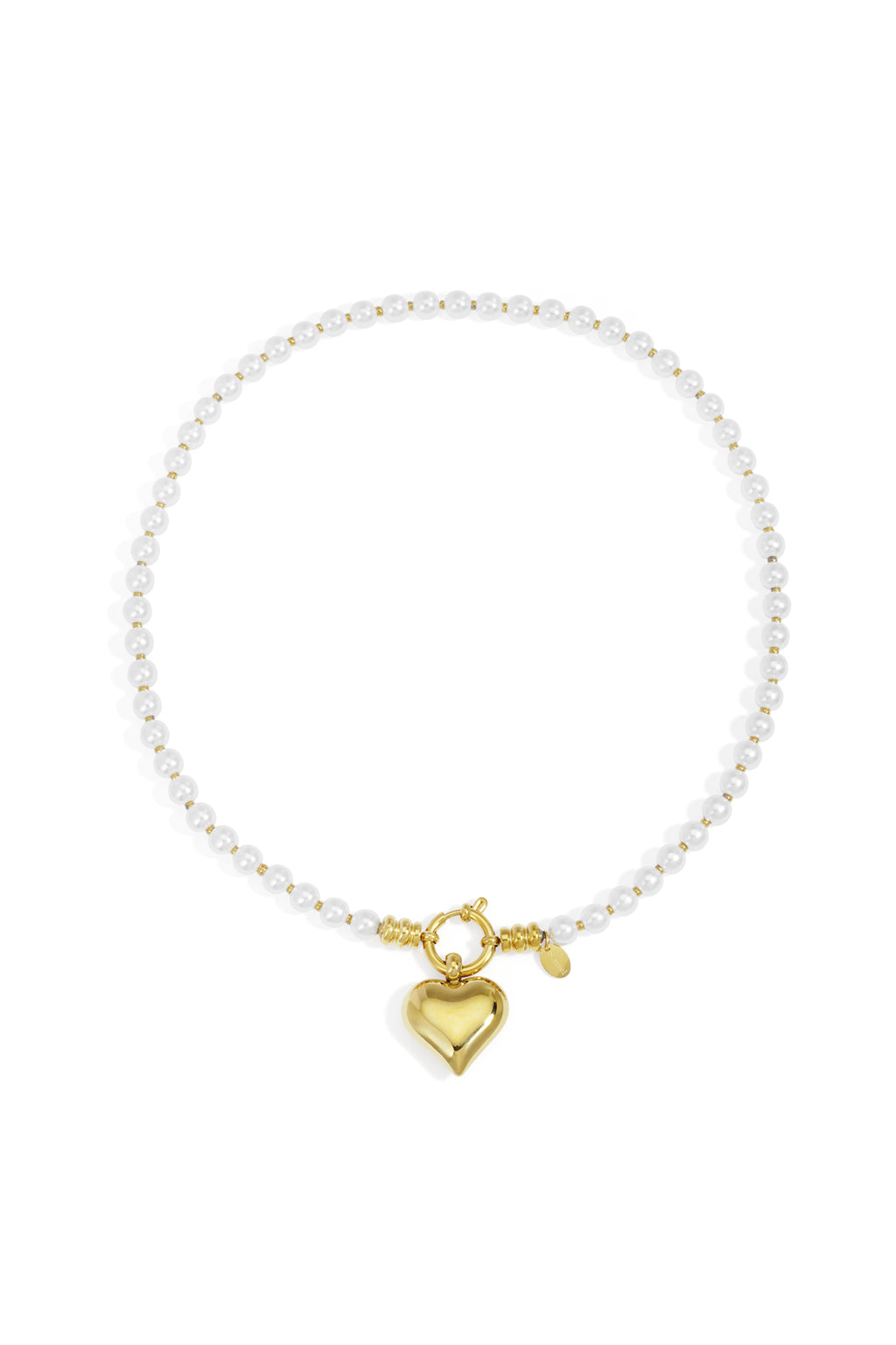 Collares de cuentas con forma de corazón, serie sencilla, informal, para uso diario, joyería para mujer.