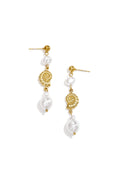 Pendientes colgantes de acero inoxidable con forma de concha, de la serie Simple Daily Simple, joyería para mujer.