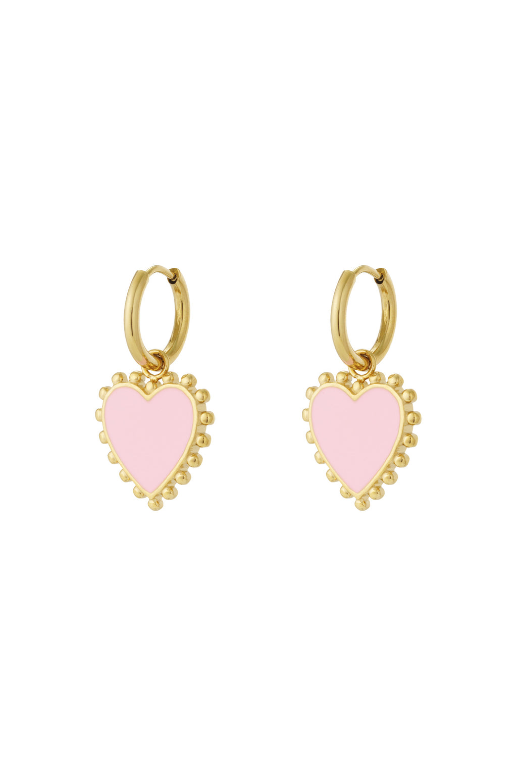 Charming Heart-Shaped Drop Earrings for Spring