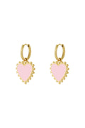 Charming Heart-Shaped Drop Earrings for Spring