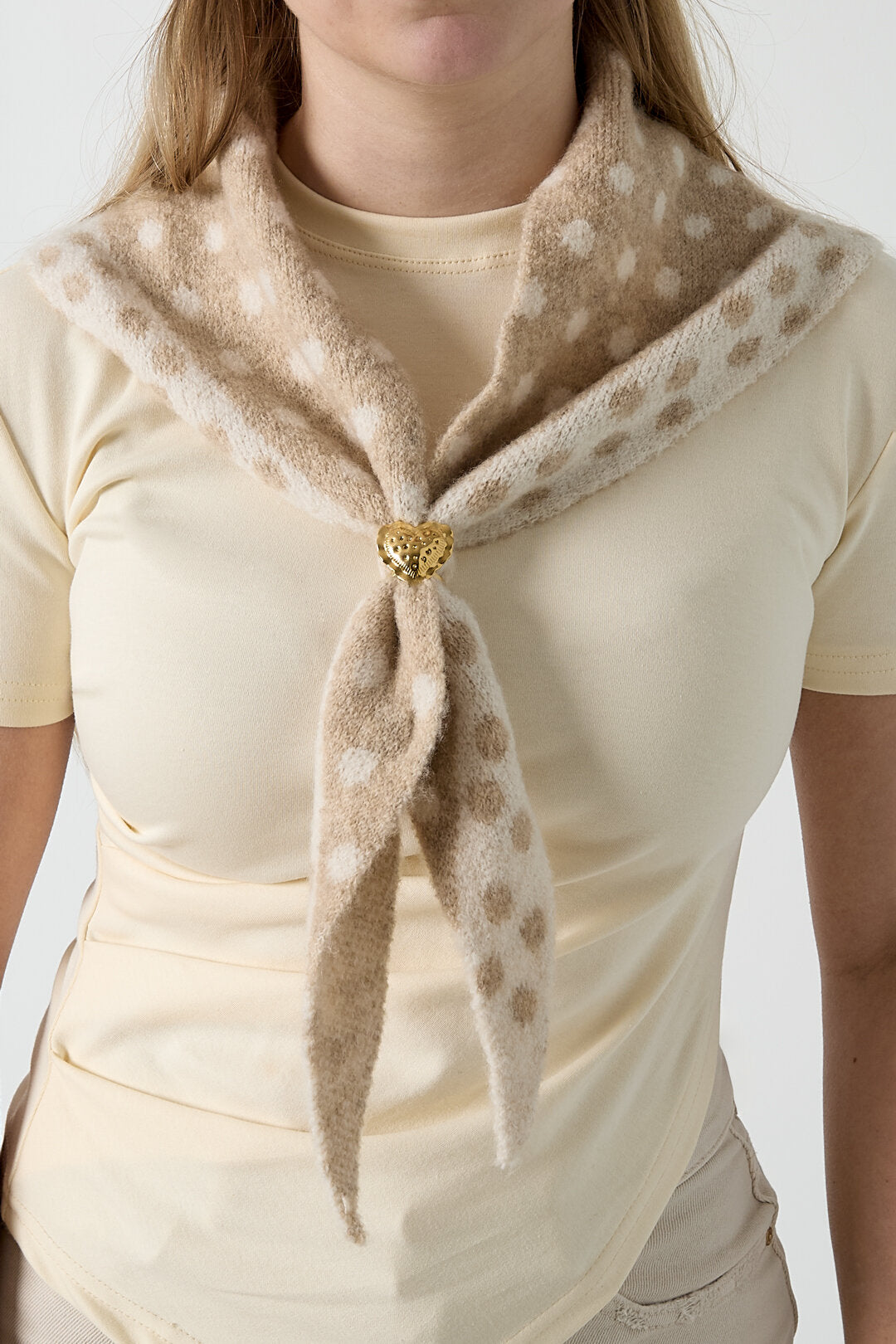 Chic Summer Scarf for Women - Polka Dots & Comfort