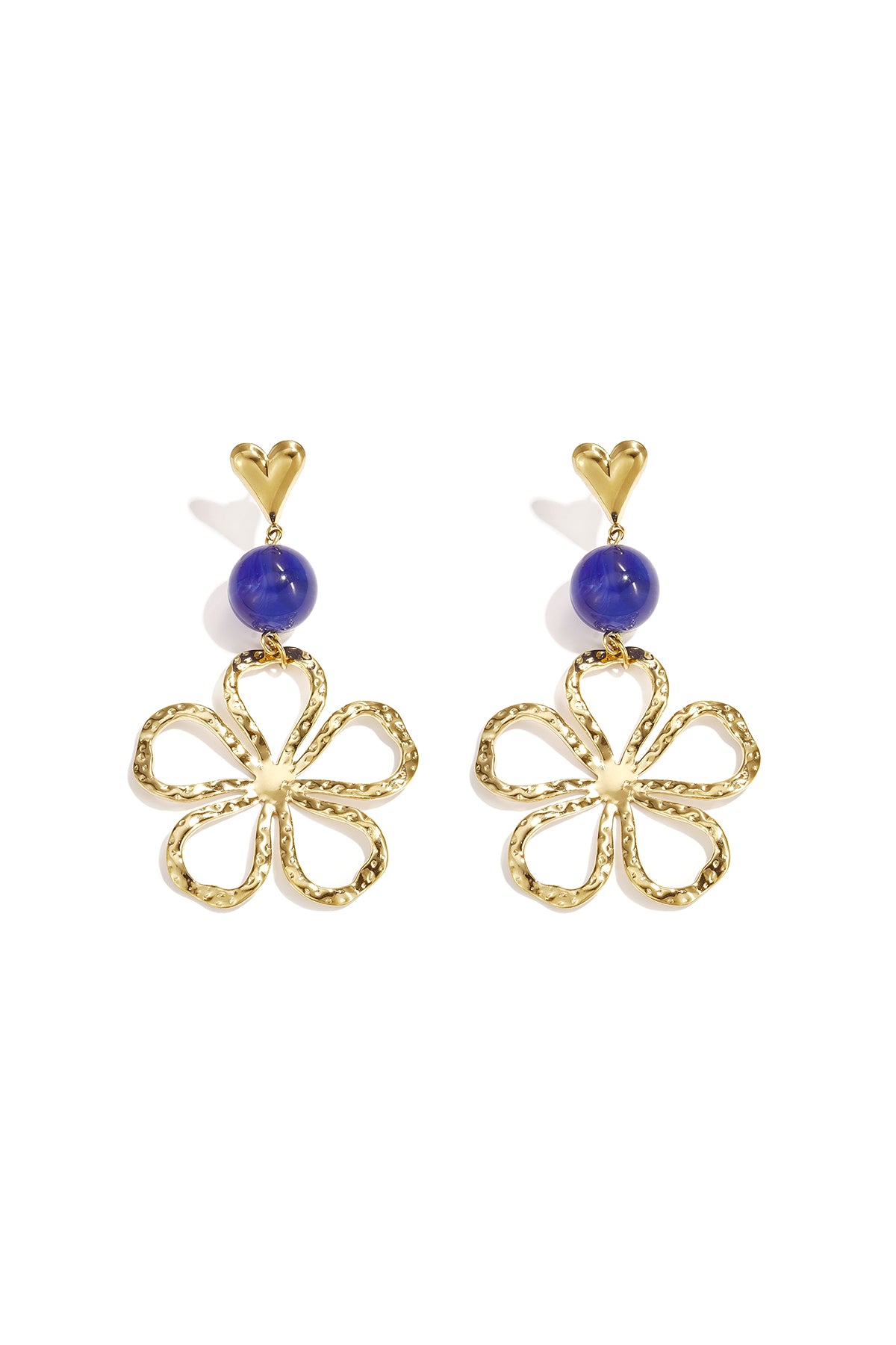 Pendientes colgantes de acero inoxidable con diseño floral, serie Daily Simple, joyería para mujer