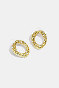 Pendientes de botón de acero inoxidable con forma irregular, sencillos, de la serie Daily Simple, joyería para mujer.