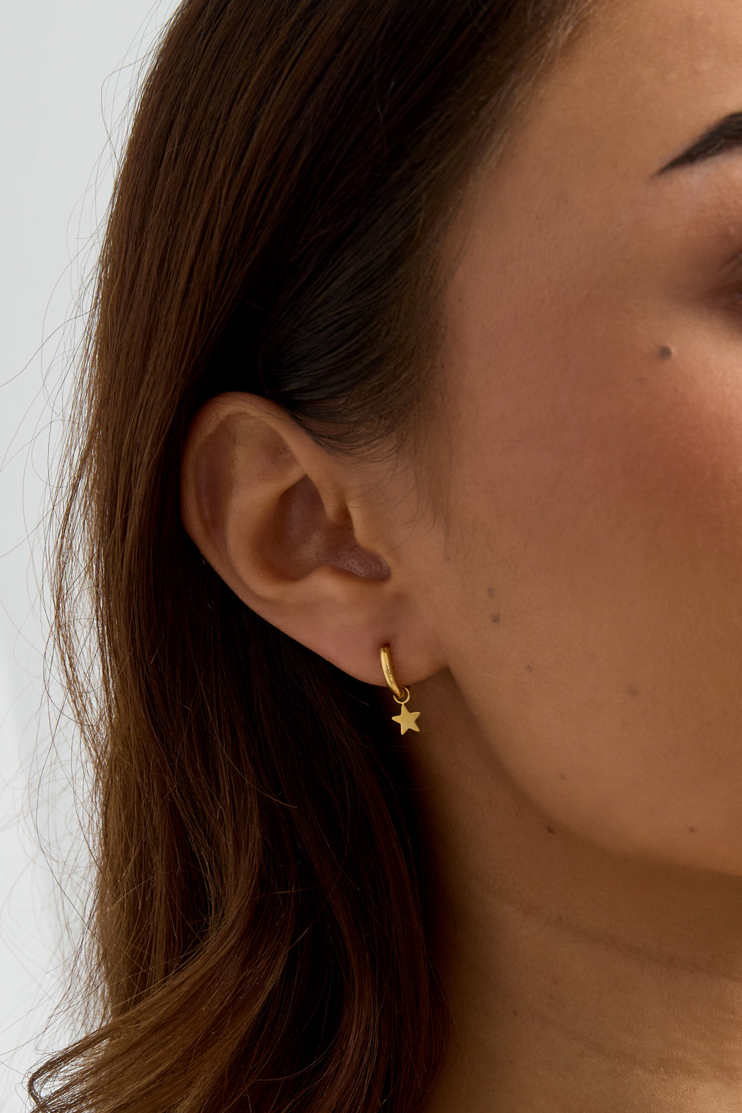 Pendientes Star Plata Acero inoxidable