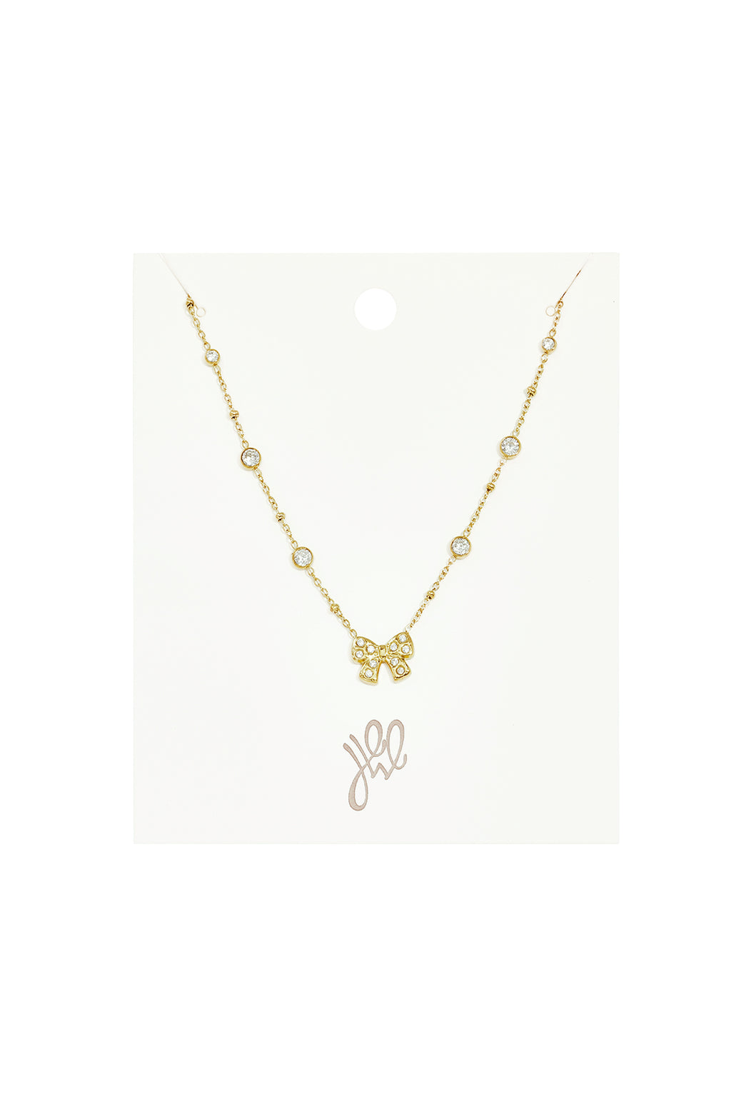 Collares con colgante de acero inoxidable con lazo, sencillos, de la serie Daily Simple, joyería para mujer.