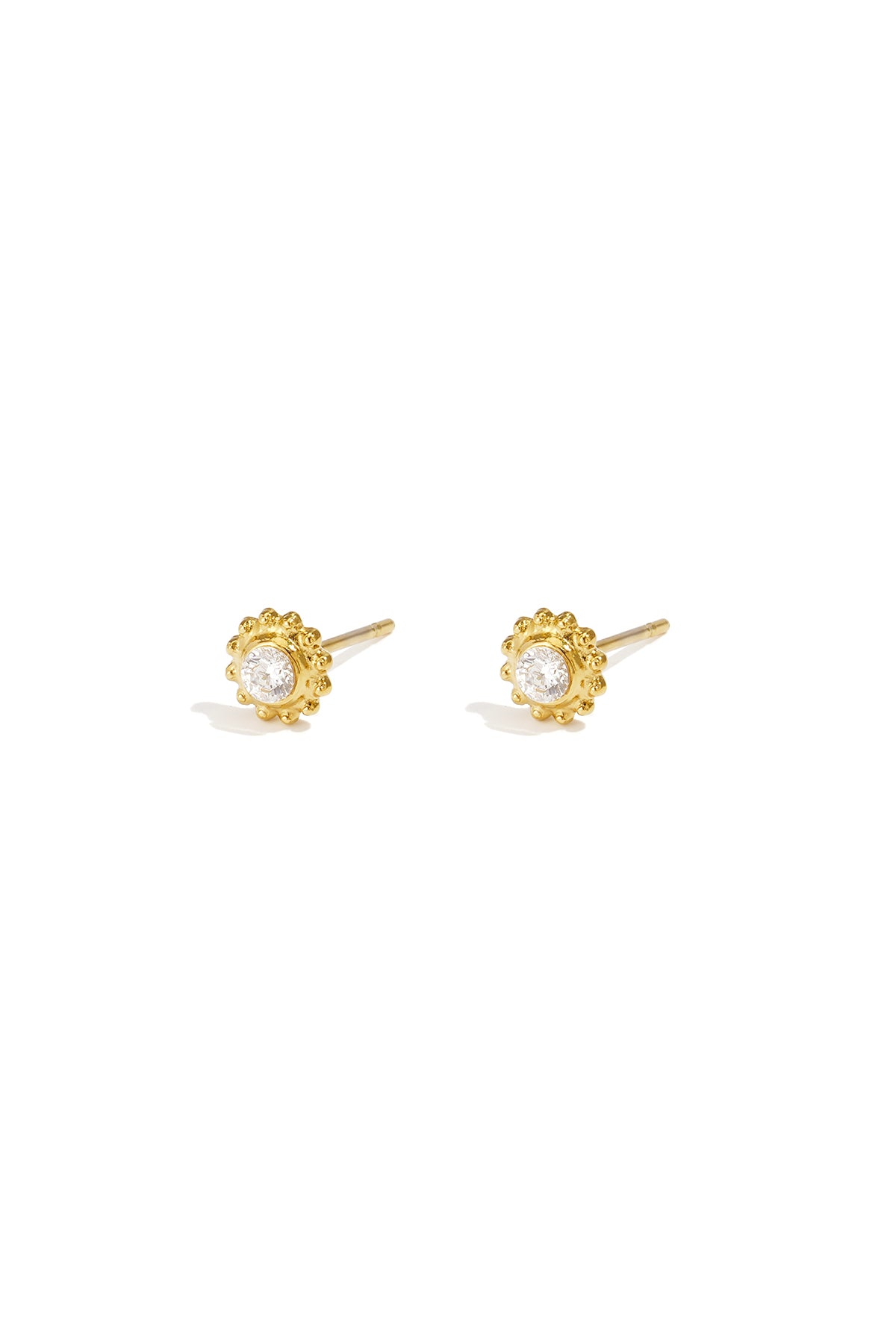 Pendientes luna - Color dorado rosa