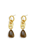 Pendientes colgantes de acero inoxidable con forma de gota, sencillos, de la serie Daily Simple, joyería para mujer.