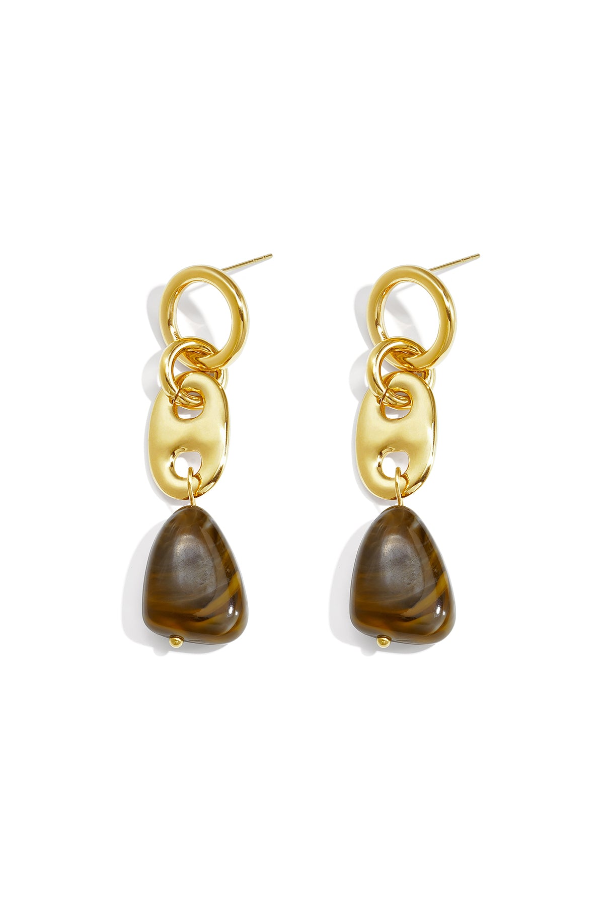 Pendientes colgantes de acero inoxidable con forma de gota, sencillos, de la serie Daily Simple, joyería para mujer.