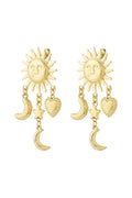 Elegant Sun Drop Earrings for Everyday Glam