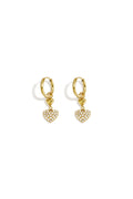 Pendientes colgantes de acero inoxidable con forma de corazón, sencillos, de la serie Daily Simple, joyería para mujer.