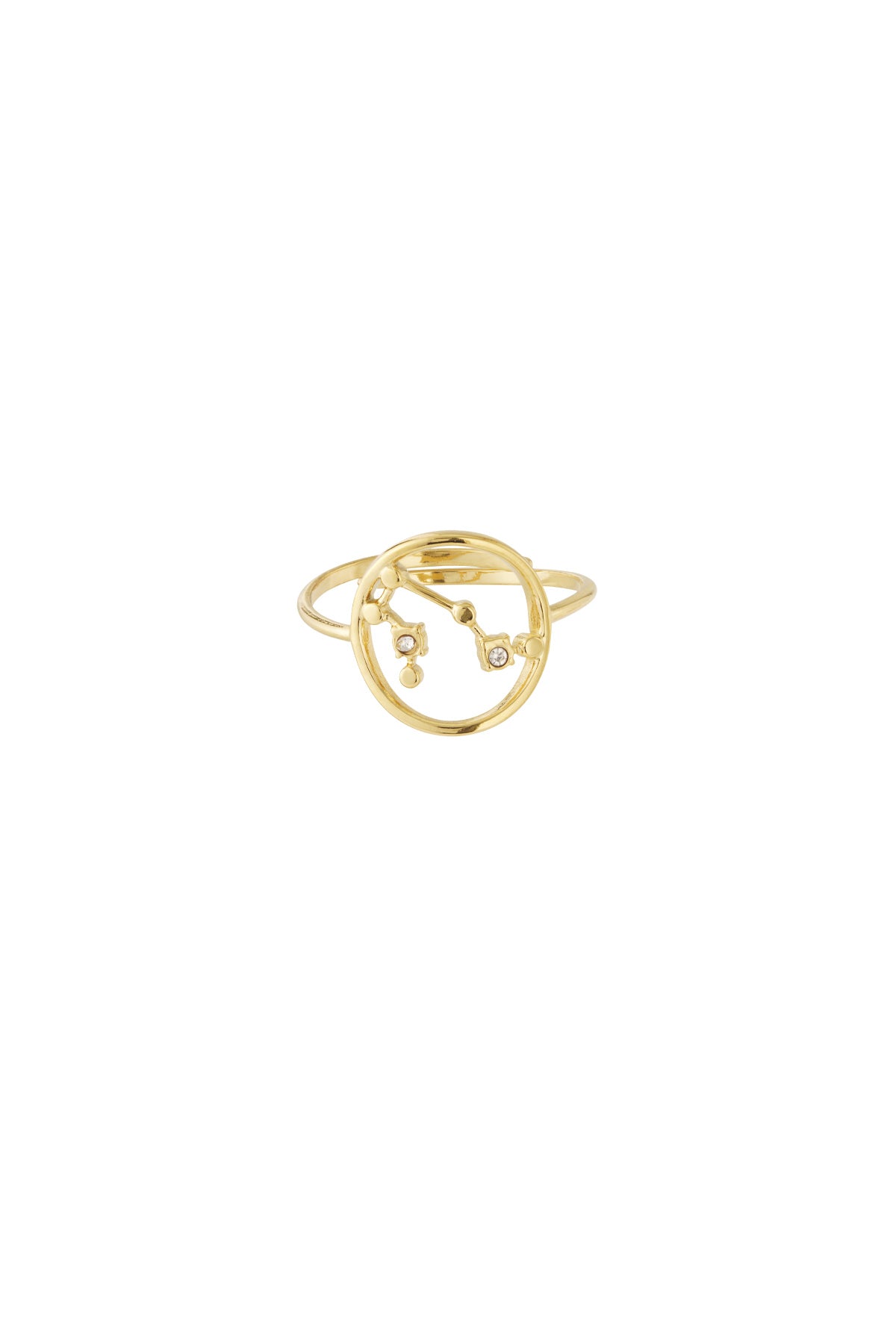 14K Gold Plated Zodiac Statement Ring for Women
