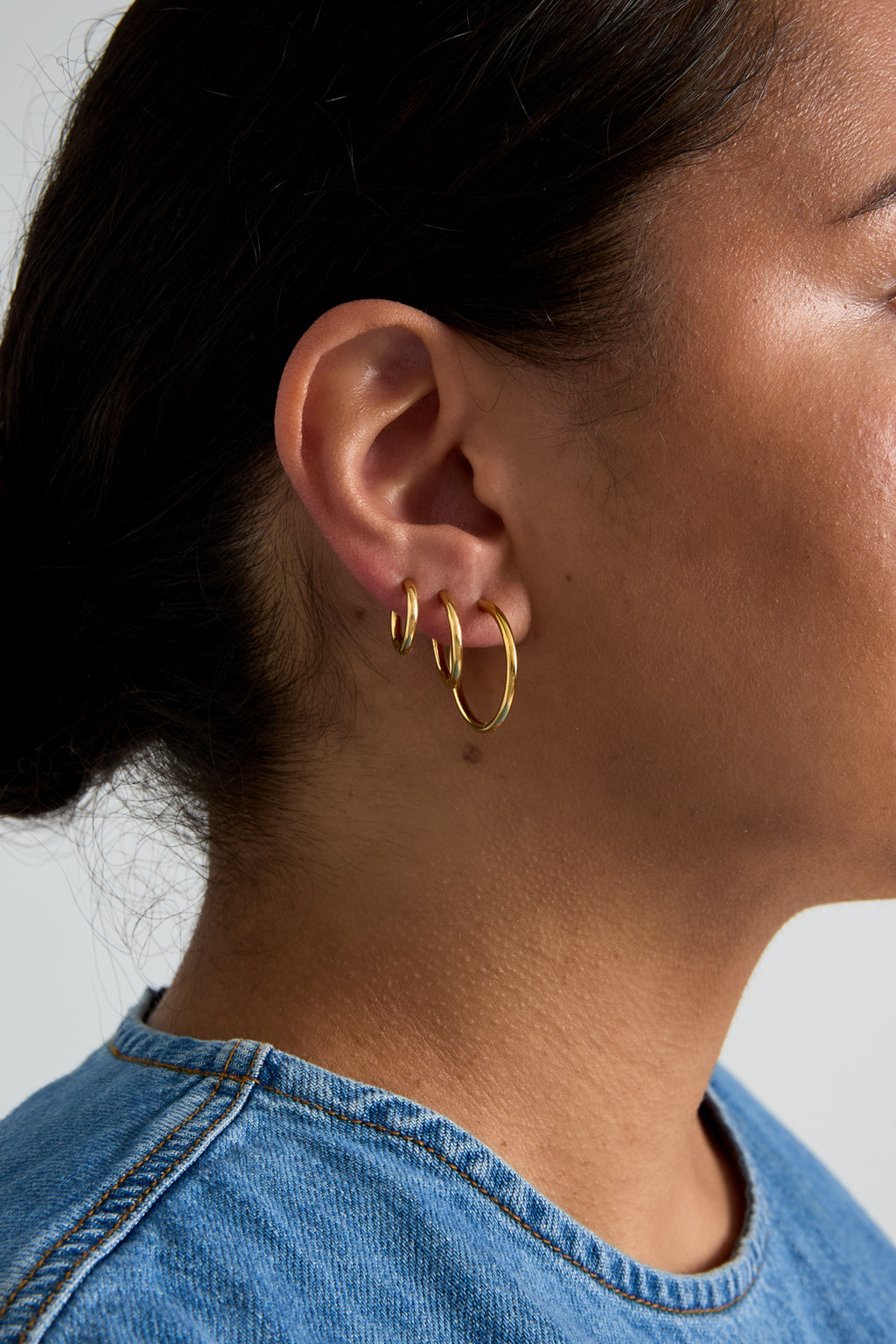 Conjunto de pendientes de acero inoxidable con forma geométrica, sencillos, de la serie Daily Simple, joyería para mujer.