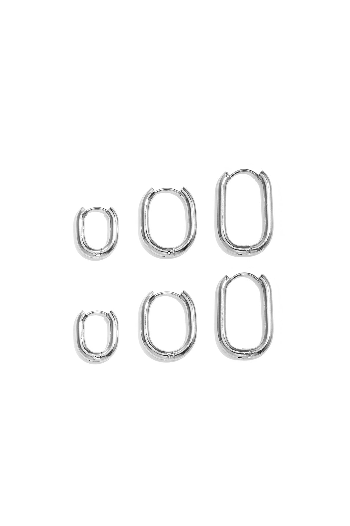 Conjunto de pendientes de acero inoxidable con forma geométrica, sencillos, de la serie Daily Simple, joyería para mujer.