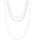 Elegant White Multi-Layer Pearl Necklace for Spring/Summer