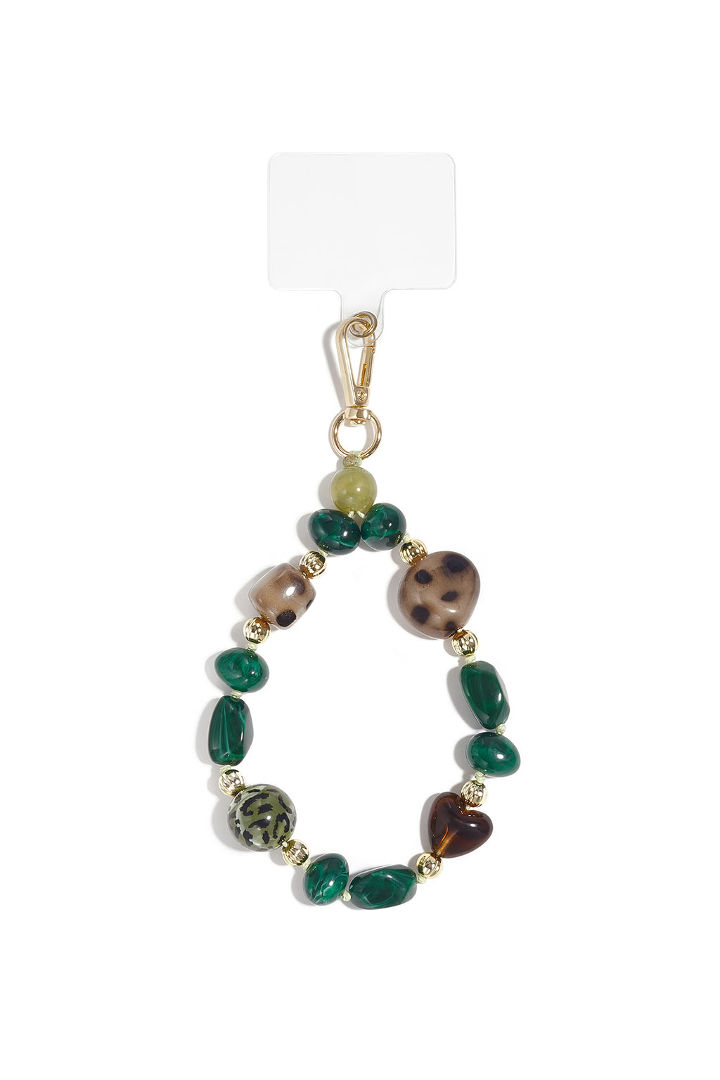 Cadena para teléfono de forma irregular, sencilla, de acrílico, accesorio de uso diario.