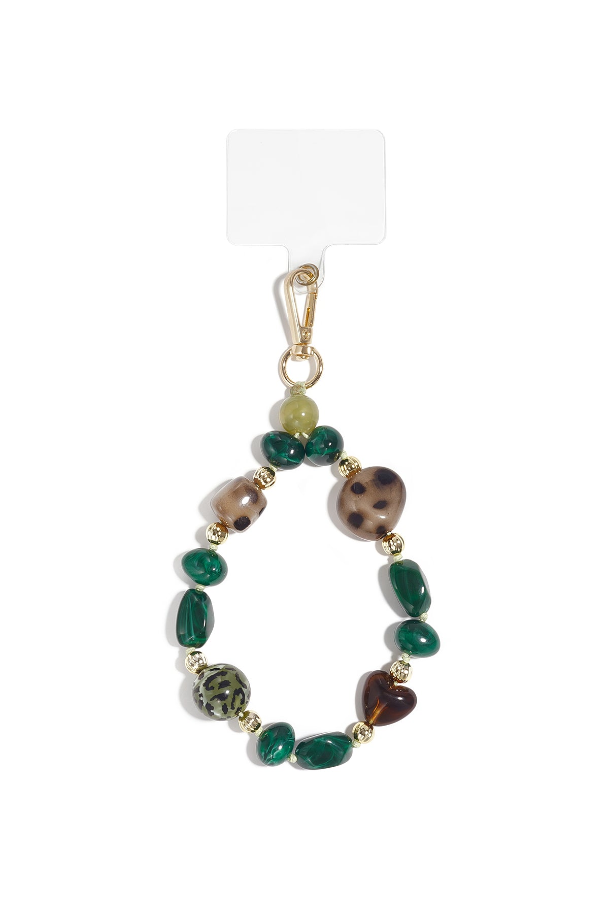 Cadena para teléfono de forma irregular, sencilla, de acrílico, accesorio de uso diario.
