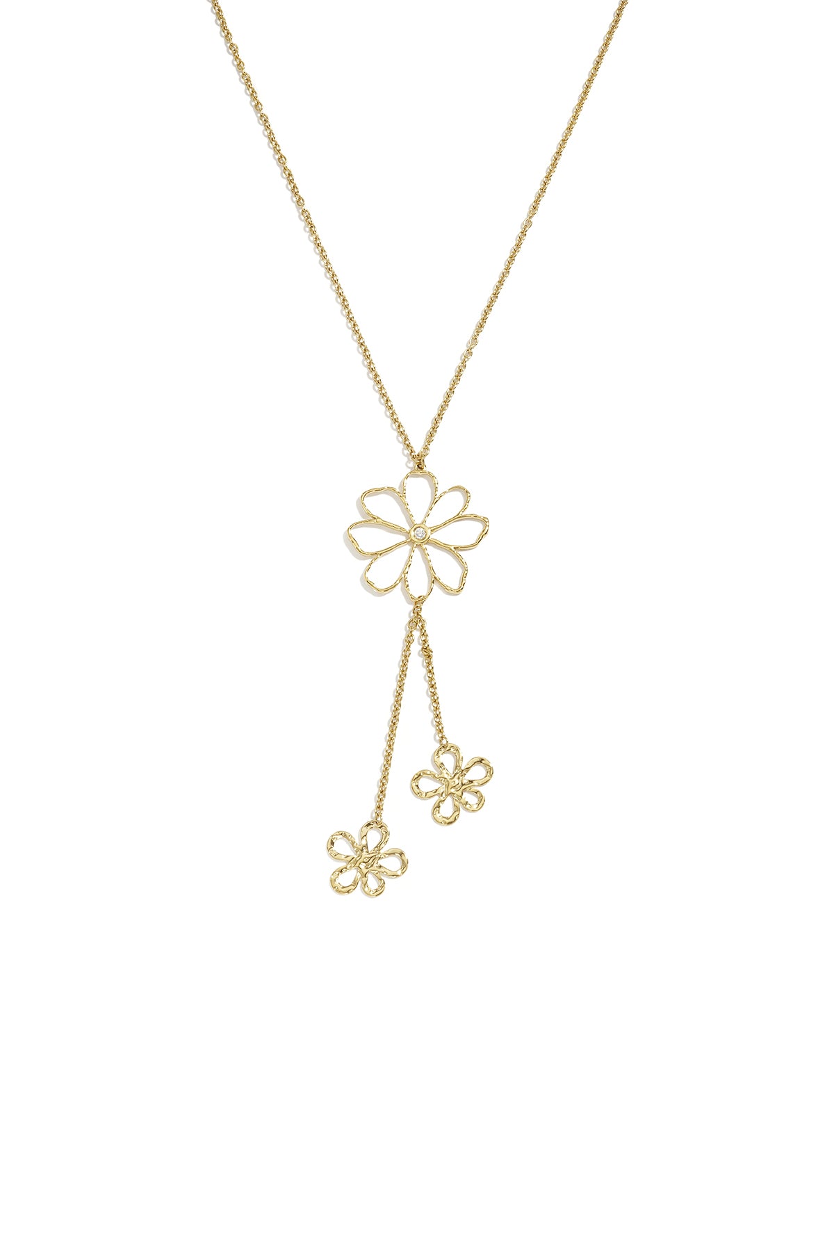 Collares con colgante de acero inoxidable, serie Flower Daily Simple, joyería para mujer