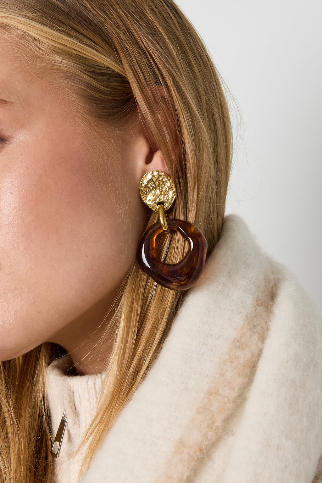 Pendientes colgantes de acero inoxidable con forma irregular, sencillos, de la serie Daily Simple, joyería para mujer.