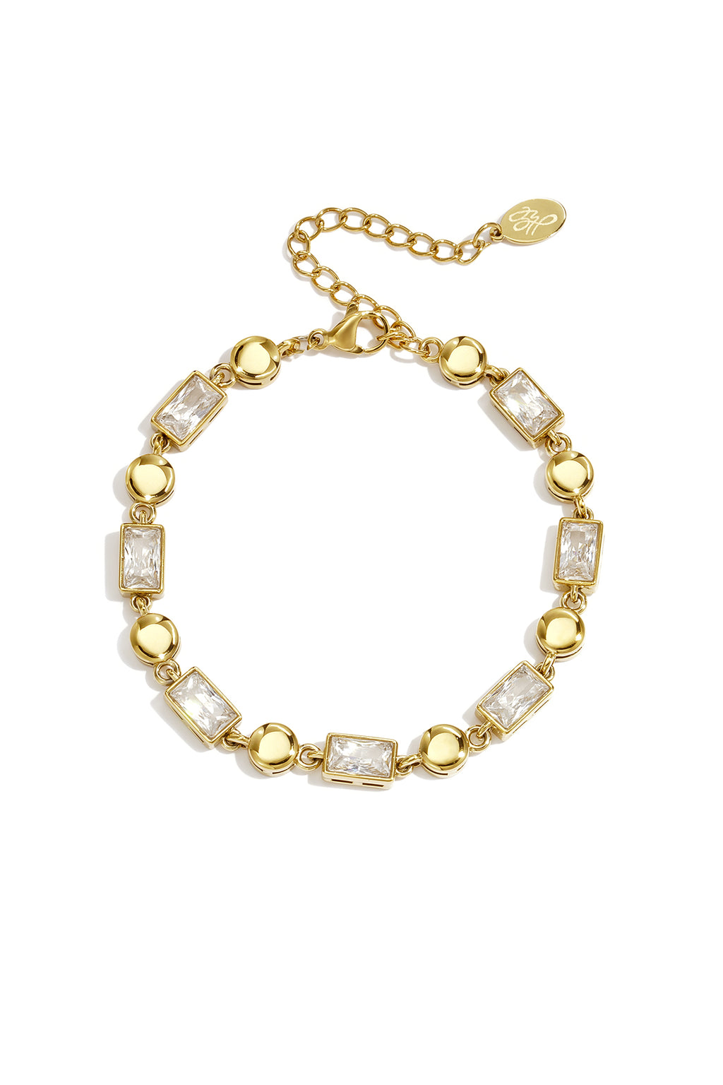 Pulseras de acero inoxidable con dijes de forma geométrica, sencillas, de la serie Daily Simple, joyería para mujer.