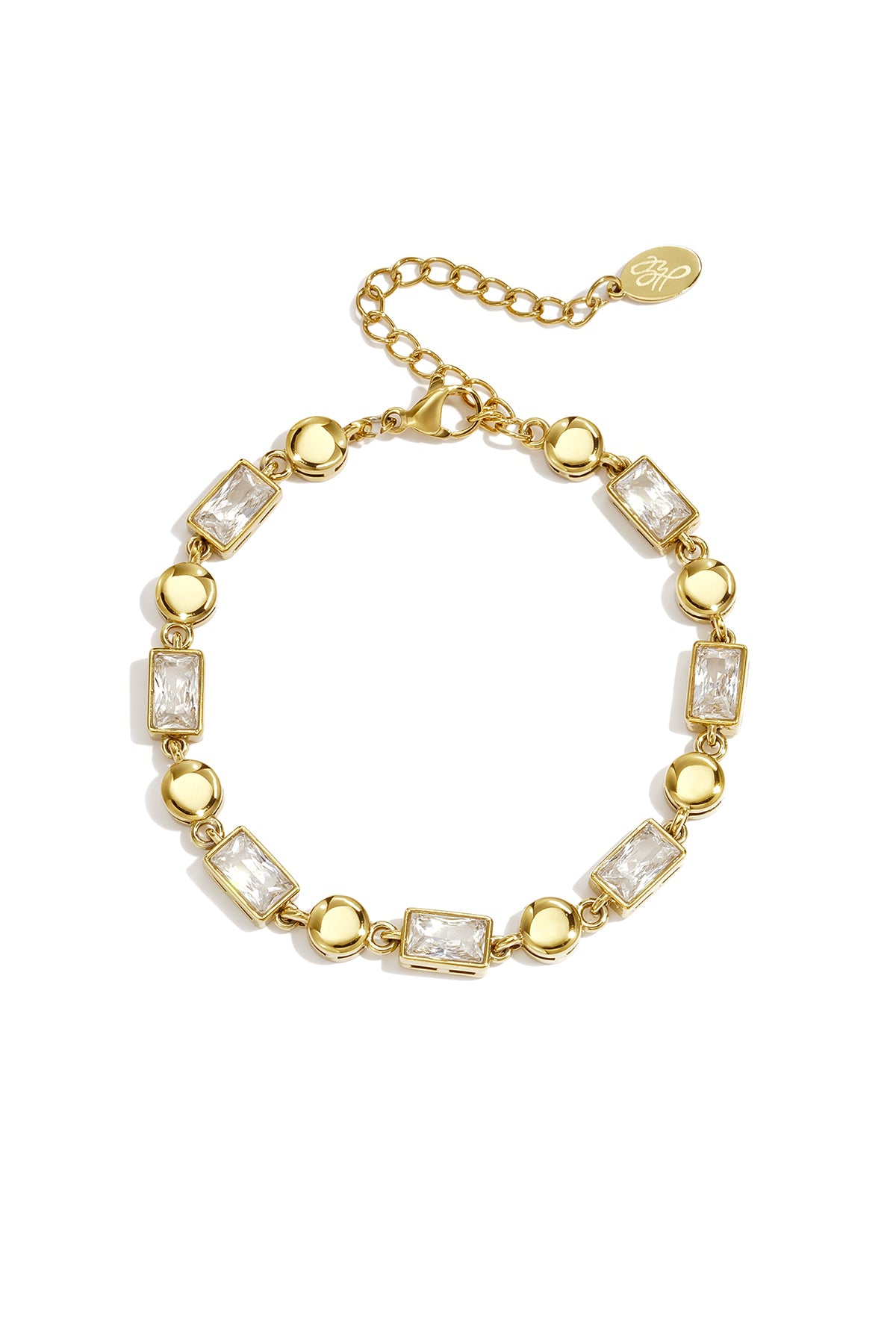 Pulseras de acero inoxidable con dijes de forma geométrica, sencillas, de la serie Daily Simple, joyería para mujer.