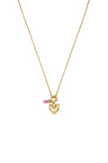 Collares con colgante de acero inoxidable con forma de corazón, de la serie Daily Simple para mujer.