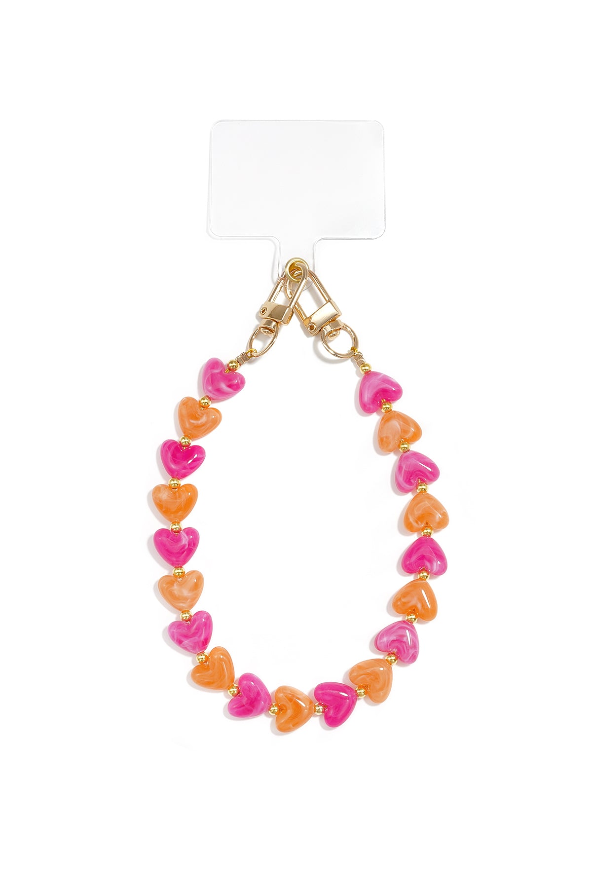 Charming Heart Beads Phone Chain for Sweet Style