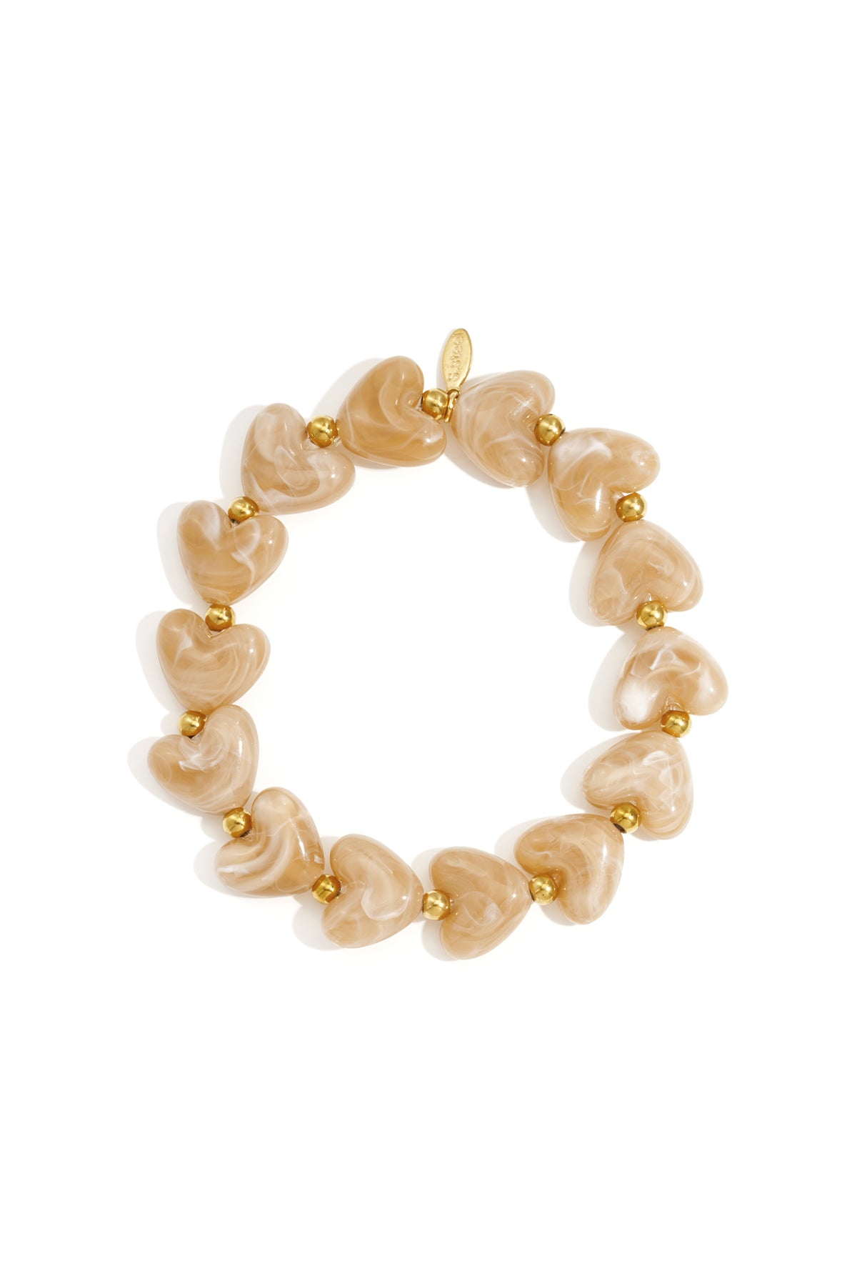 Pulsera de cuentas corazón